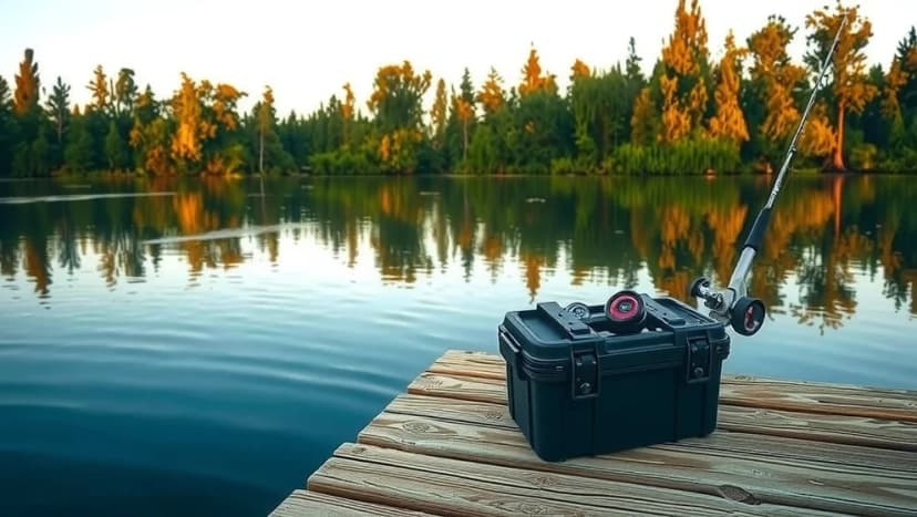 Fiska lake på sommaren