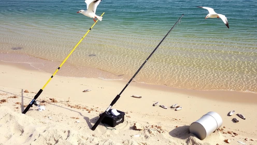 Fiska plattfisk från land enkelt och roligt