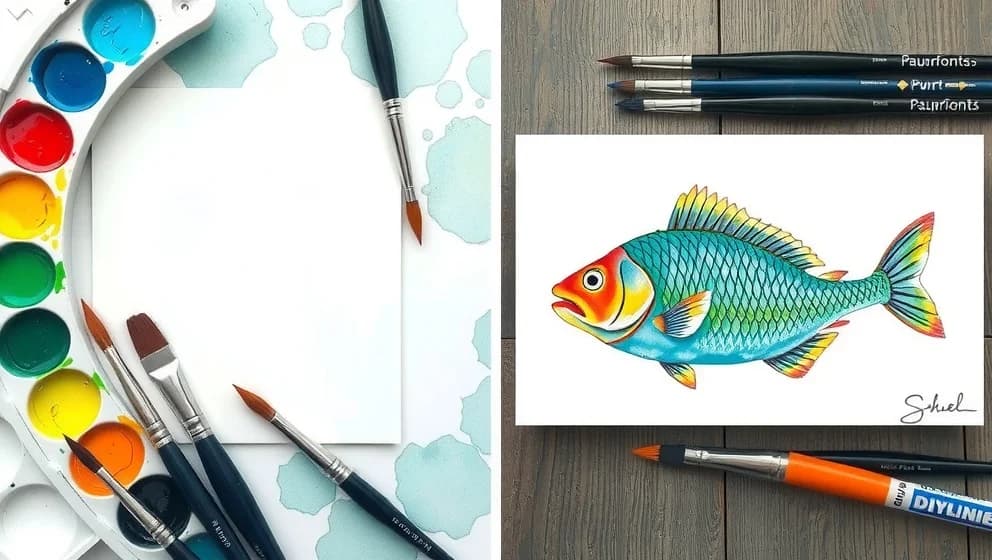 Så målar du en fisk steg för steg