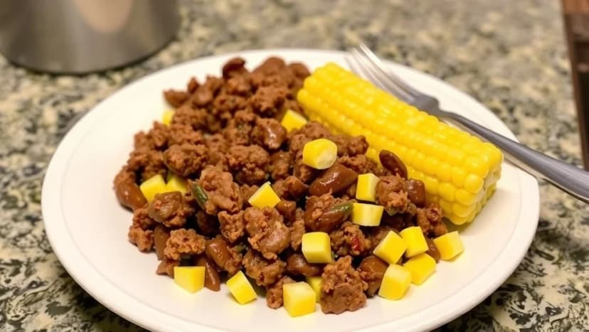 Meta med majs som sidorätt